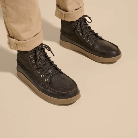 NWT Olukai Men's Molina Boot Dark Wood Brown Durable Sizes: 9, 11 - Picture 3 of 16